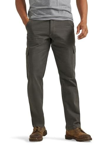 Wrangler Authentics Twill Relaxed Fit Cargo Pant, Olive Drab, 36W x 32L
