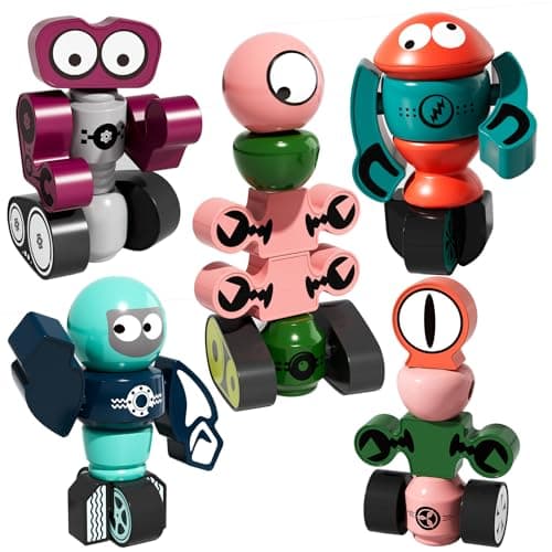 TEMI Magnets Robot Toy for 3 4 5 6 7 Year Old Boys Transform Toys Planet Magnet Building Toys Stacking for Toddler Learning Educational Christmas and Birthday Gifts for Kids Ages 37