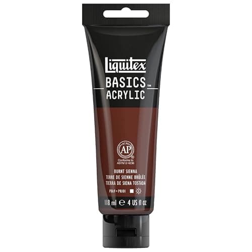 Liquitex BASICS Acrylic Paint 118ml 4oz Tube Burnt Sienna