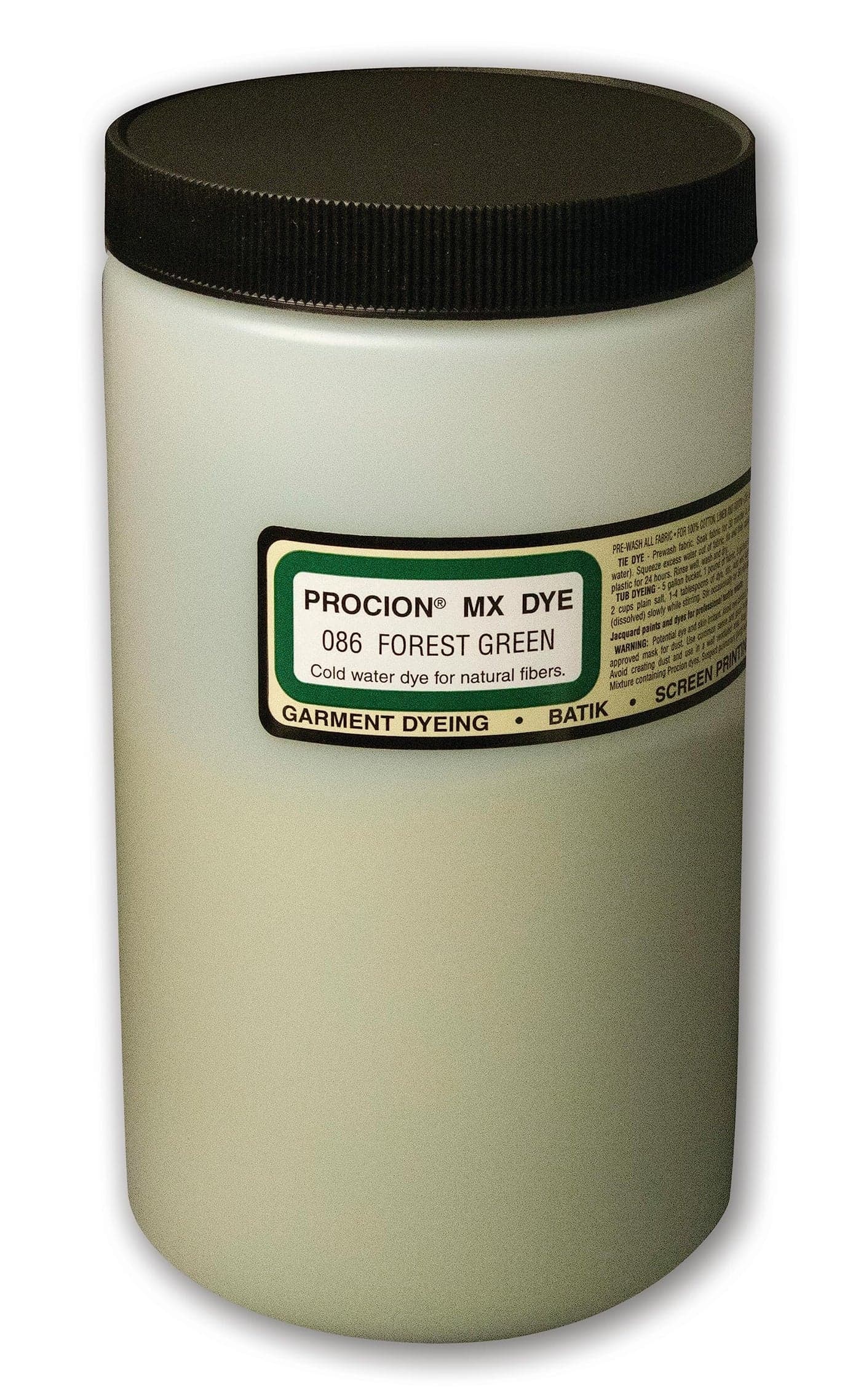 Jacquard Procion Mx Tie Dye Powder Forest Green 1 Lb Cold Water Fiber Reactive Made in USA