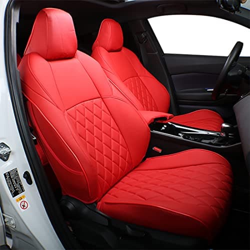 EKR Seat Covers for Honda Accord 2023 2024 2025 2026 EXSE 20232026 Hybrid SportEXLSportLTouringRear Row W4060 Split BackrestLeather Seat Covers for Trucks Full Set Red
