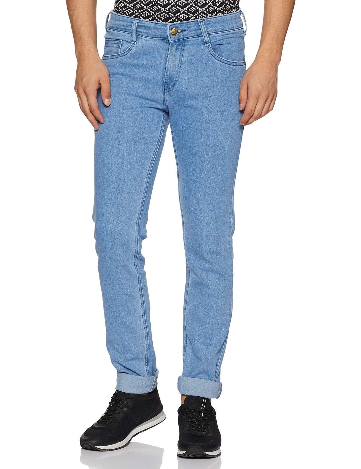 NeoStreak Men's Slim Fit Stretchable Jeans (neoepsjean-lblu Light Blue_40)