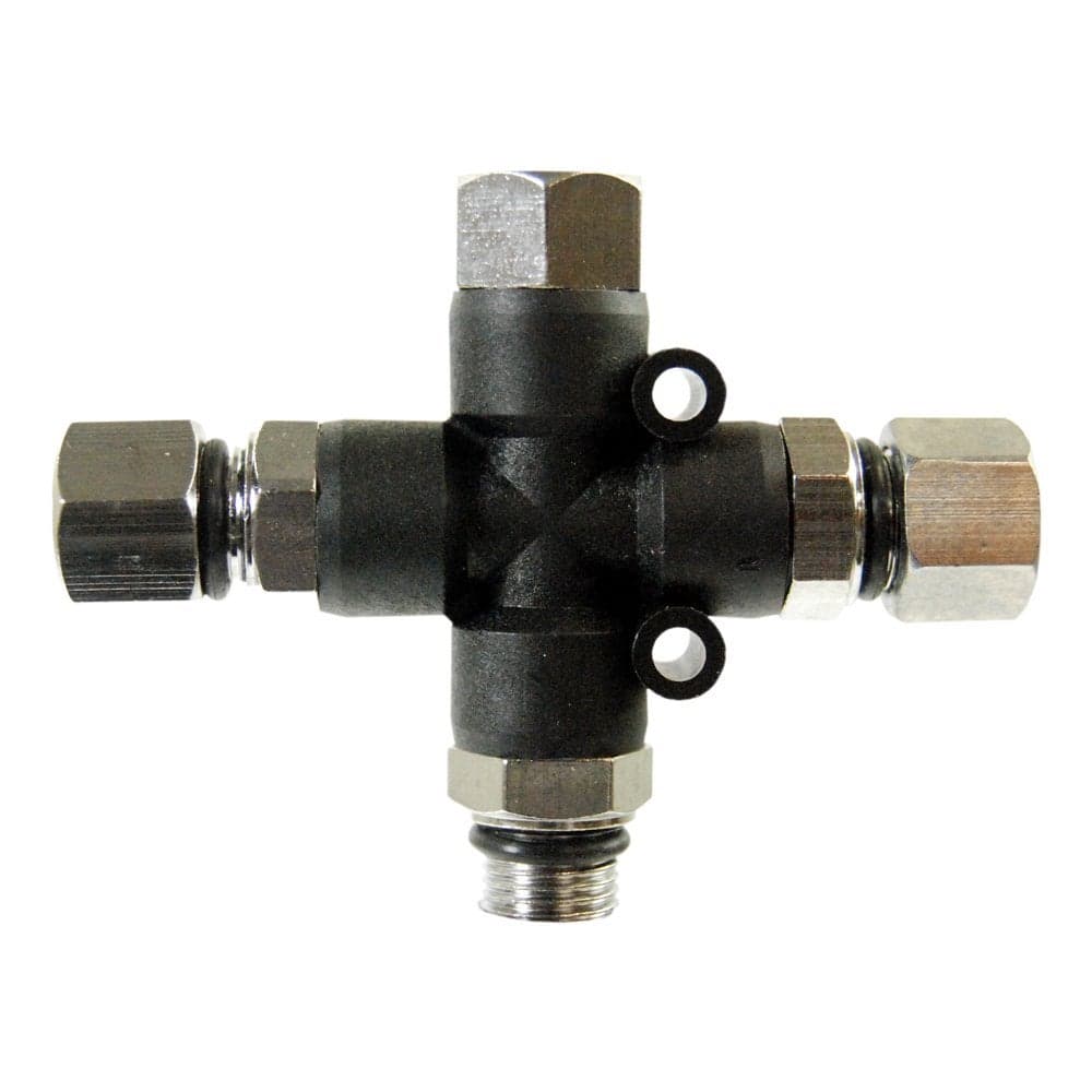 Master Airbrush 3 Way Airbrush Air Hose Splitter Manifold with 18 BSP Fittings 3 Male Air Outlets and 1 Female Air Inlet
