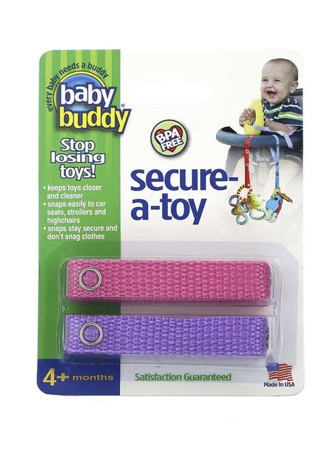 Secure-A-Toy4+ MonthsPink and Purple2 Straps