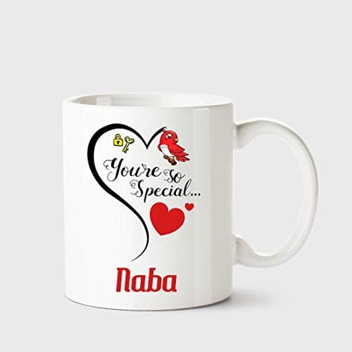 Chanakya You're so Special Naba White Coffee Name Ceramic Mug