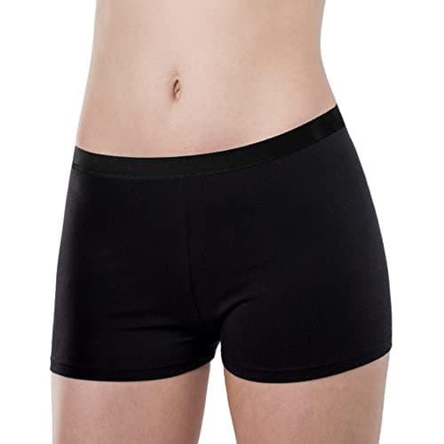 Elita Women's Standard Essentials Boy Leg Brief, Black, Large