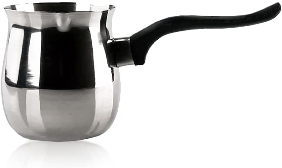 finality Stainless Steel MilkCoffeeTea Warmer Pot with Non Heating Handle Silver 250ml