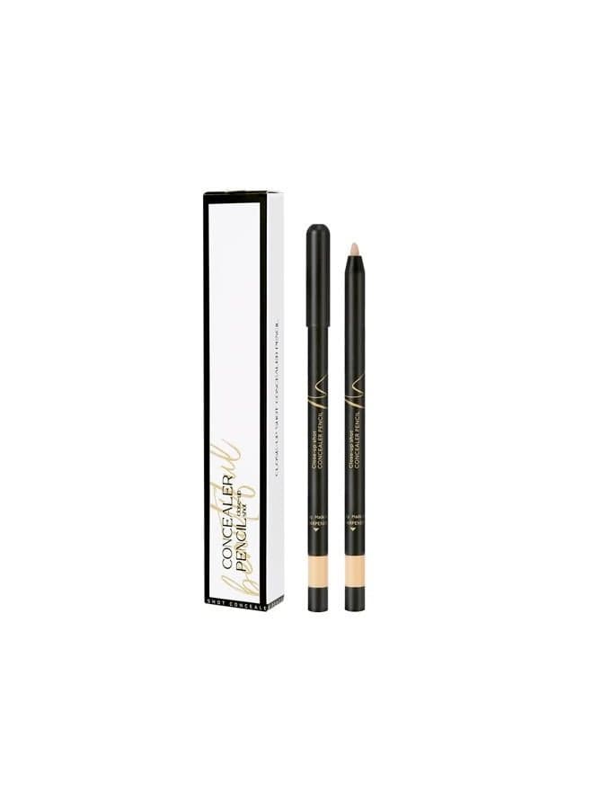 Concealer Pencil,Under Eye Concealer,Cover Acne and Freckles,Brightener,Waterproof Long-lasting Concealer(02#NATURAL)