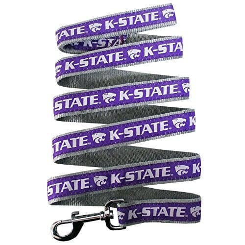 NCAA PET Leash, Large, Kansas State Wildcats, Dog Leash, Shiny & Colorful Leash for Dogs & Cats Licensed by The NCAA