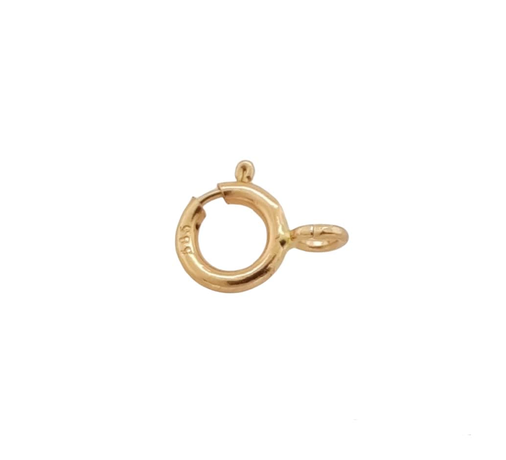 45MM 14K Solid Yellow Gold Spring Ring Clasp Open Ring Made in Italy by CRAFT WIRE