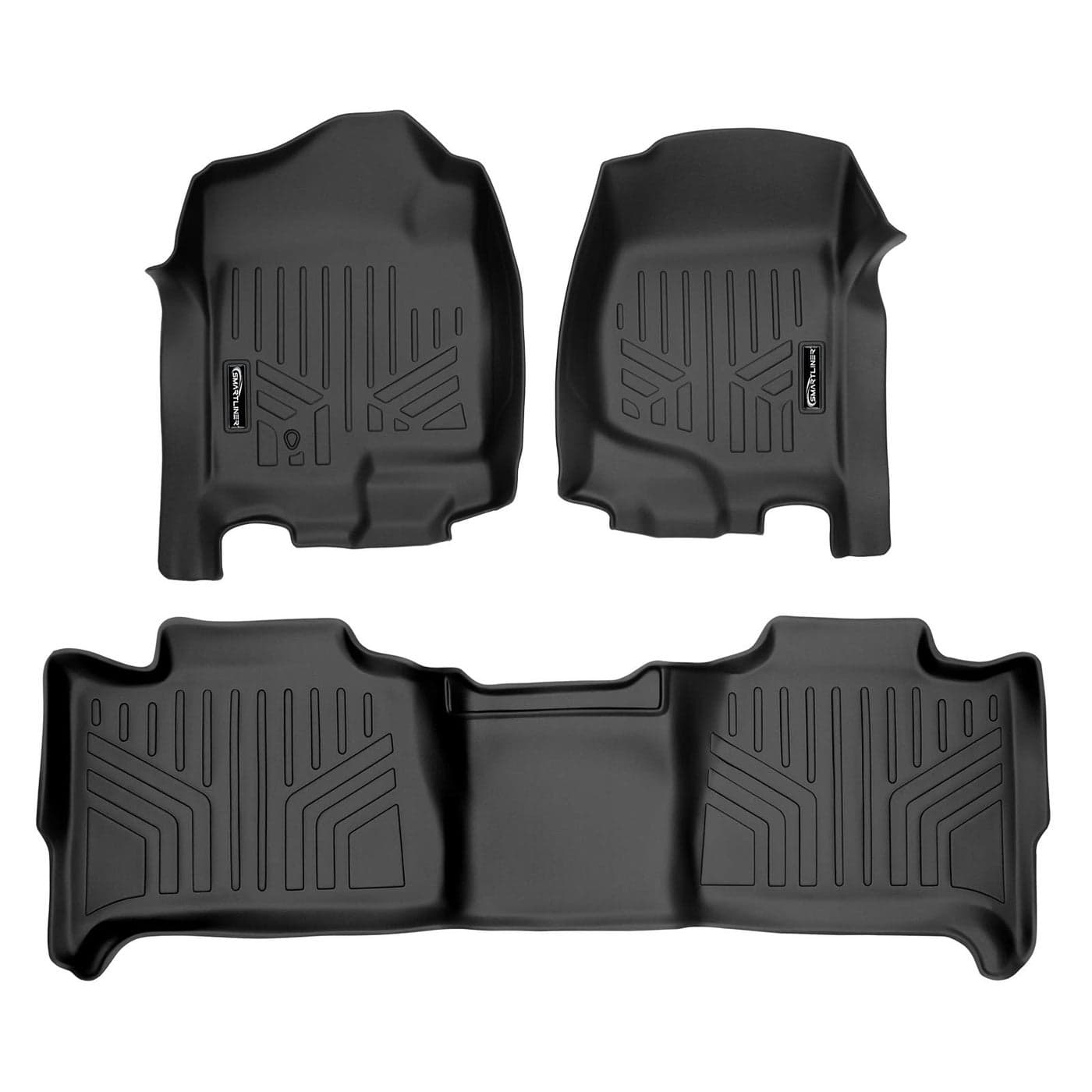 SMARTLINER Floor Mats 2 Row Liner Set for 20072014 Chevrolet Suburban