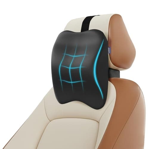Orista Premium Car Neck Rest Pillow | 2 Years Warranty | Memory Foam Neck Pillow for Car, Headrest Cushion for Neck & Cervical Support – Relieves Neck Pain & Fatigue | Black Velvet