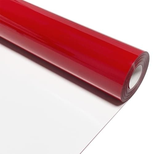 MerryMade Red Heat Transfer Vinyl HTV Roll Matte PU 12 x 15 ft Easy to Cut Weed Transfer Red Iron On Vinyl for Cricut Silhouette Cameo Other Craft Cutter Cutting Machine
