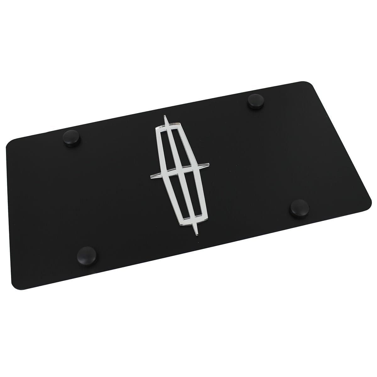 Eurosport Daytona Inc Logo On Carbon Stainless Steel License Plate for Lincoln