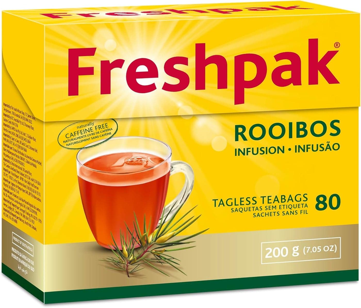 Freshpak Rooibos Tea - 80 Tagless Teabags