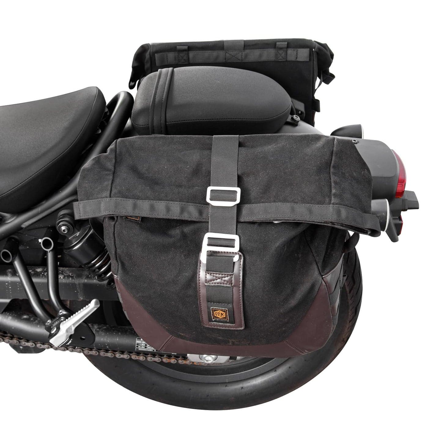 Lorababer Motorcycle Quick Release Retro Saddlebag Side Saddle Bag Travel Touring Luggage Tool Bag for Rebel 1100 500 300 CMX300 CMX500 CMX1100 CM1100 CM500 CM300