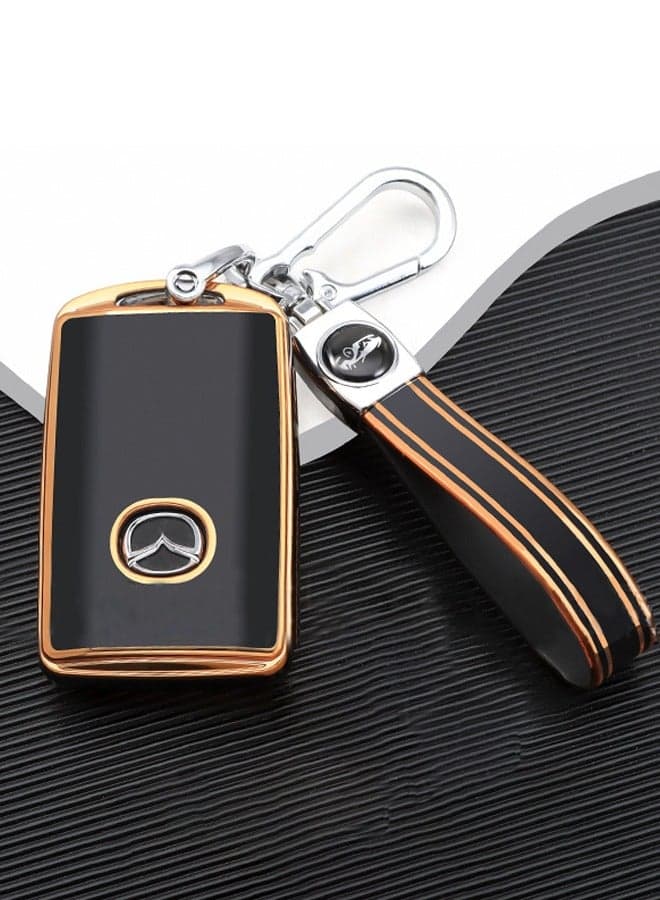 Suitable For 2019-2021 Mazda 3/Mazda 3 Hatchback/Mazda CX4 CX5 CX8 CX9 CX-30/Mazda 6 WAZSKE11D01 key Protection Case High-end Car Key Case