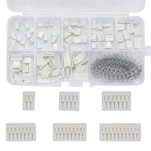 Teansic 580Pcs JST GH 125mm Connector Kit234567810 Pin Housing Connectors125mm Pitch JST AdapterGH 125mm Plug Terminal Set for 3D PrinterFlight Controller