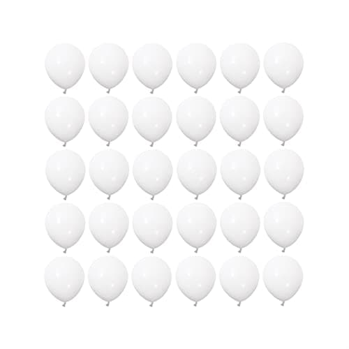 5 inch White Latex Balloons 100 pcs Mini Thick Party Balloons for Birthday Wedding Baby Shower DecorationsWhite