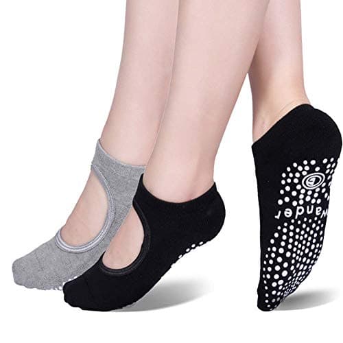 Wander G Yoga Socks Non Slip Skid Socks with Grips Pilates Ballet Barre Socks for Women