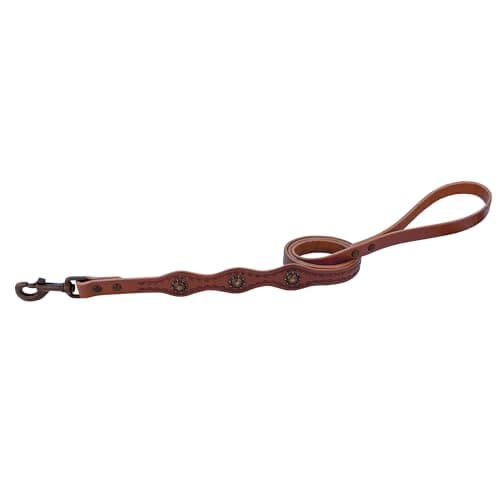 Weaver Leather Sundance Dog Leash, 3/4 x 4-Feet, Brown