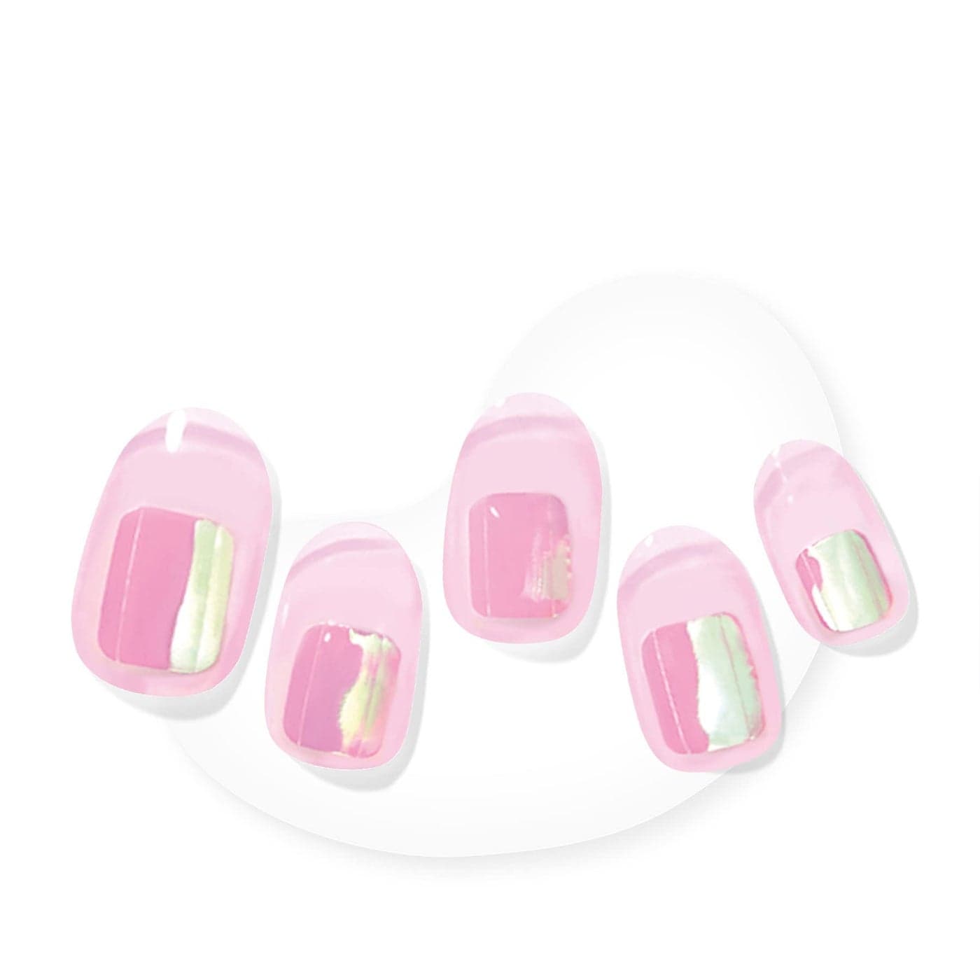 Dashing Diva Glaze Nail Strips Pink Dew Works with Any LED Nail Lamp Long Lasting Chip Resistant Semicured Gel Nail Strips Contains 34 Salon Quality Nail Wraps 1 Prep Pad 1 Nail File