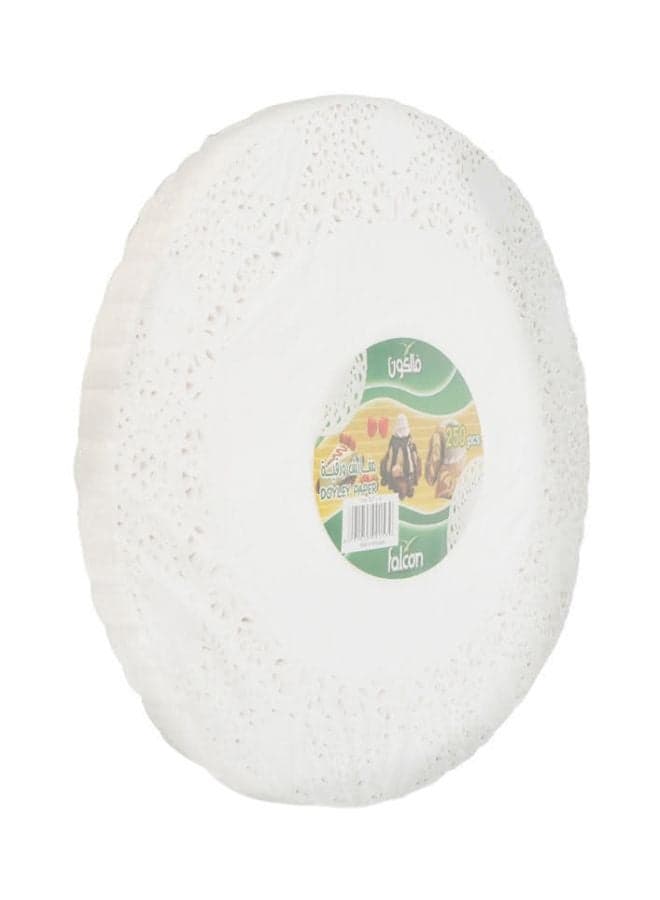 250-Piece Oval Doyley Paper White