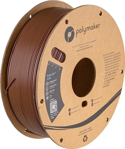 Polymaker ASA Filament 175mm Army Brown 1kg ASA 3D Printing Filament Heat Weather Resistant ASA 3D Printer Filament Perfect for Printing Outdoor Functional Parts