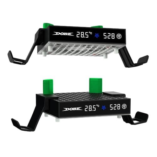 Dobe - Cooling Fan Compatible with Xbox Series X/S with LED Screen,Adjustable Speed Cooler Fan System, Low Noise Top Fan with Independent Fan&Light Touch Switch TYX-3606