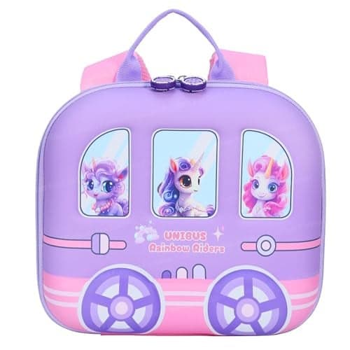 FunBlast Bagpack for Kids – Unicorn Design Bag for Pre-Schoolers Kids, Small Picnic Bag for Baby with, Girls, Lightweight Miniature Bags for 2 to 6 Years Toddlers – 26 X 28 X 8 Cm