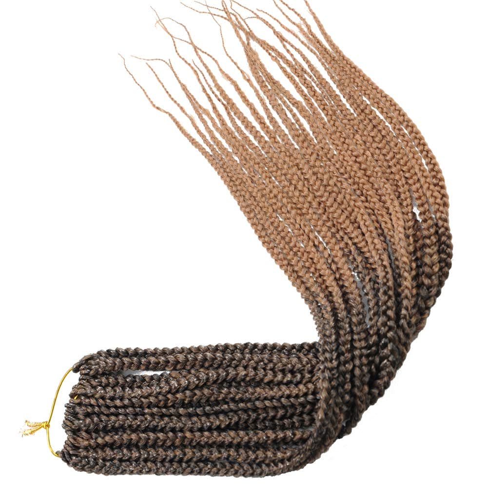 Mayloss 6 PacksLot 14182430 inch 1cm 20 StrandsPack Thin 3X Box Braid Crochet Hair Extensionin Diameter 3X Synthetic Braid Hair Extensions Crochet Braids Hair Color14Inch T1B27