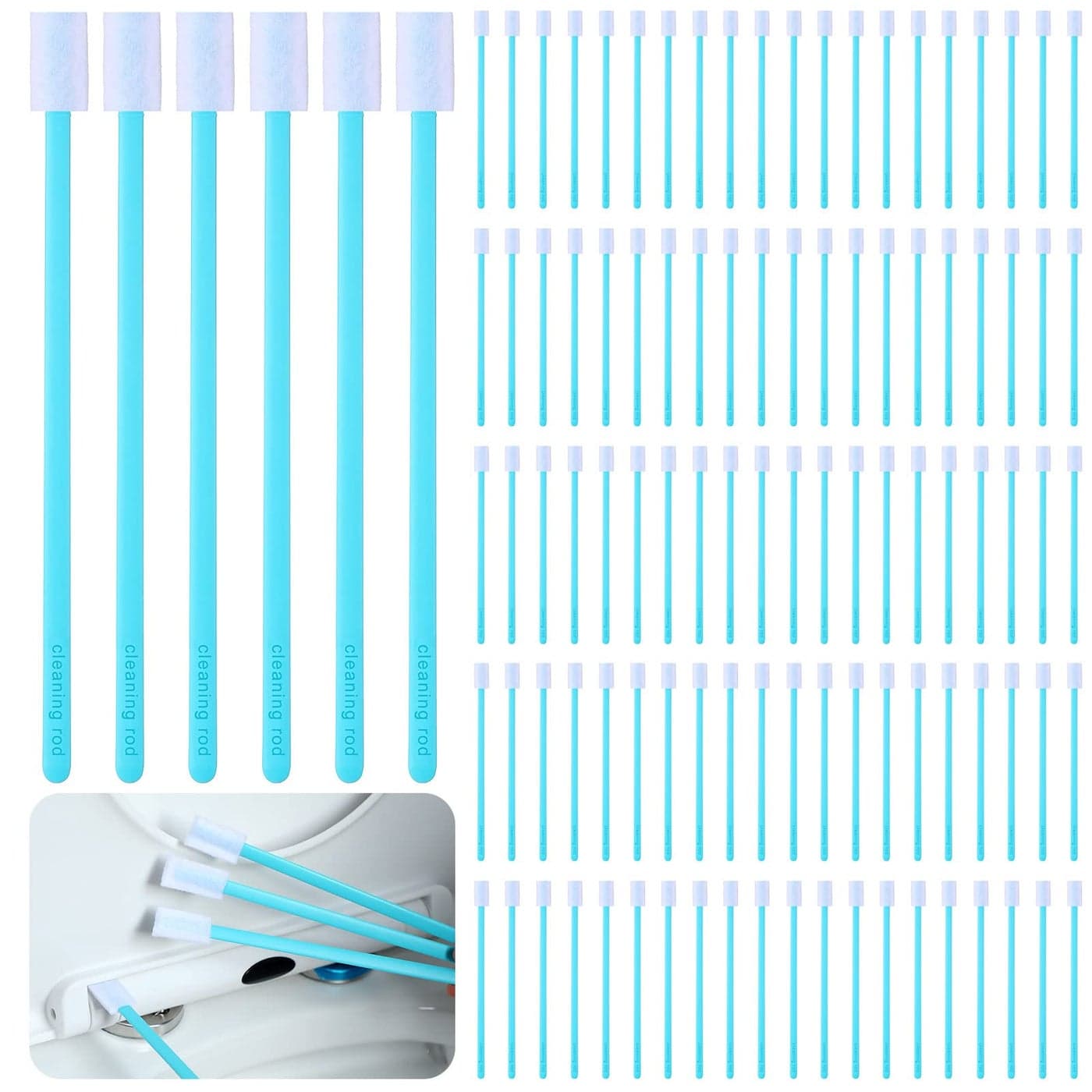 Sieral Disposable Crevice Cleaning Brushes Bulk Disposable Crevice Cleaner Tools for Toilet Window Sill Keyboard Car Ac100 Pcs