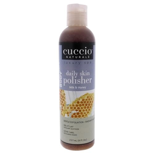 Cuccio Naturale Daily Skin Body Polisher Soothes And Softens Your Skin Gentle Exfoliation Process Lifts Dead Cells From The Skins Surface Radiant Skin Milk And Honey 8 Oz