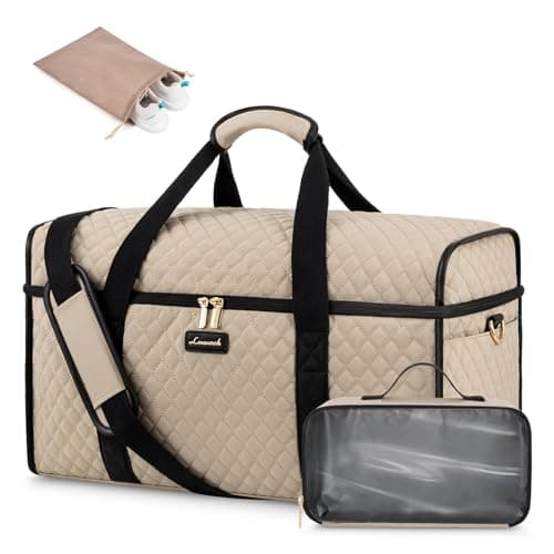 LOVEVOOK Travel Duffle Bag, Weekender Bags For Women, Carry On Personal Item Travel Bag For Airplanes, Overnight Bag With Toiletry for Hospital Labor and Delivery, Yoga Gym Duffel, 3Pcs