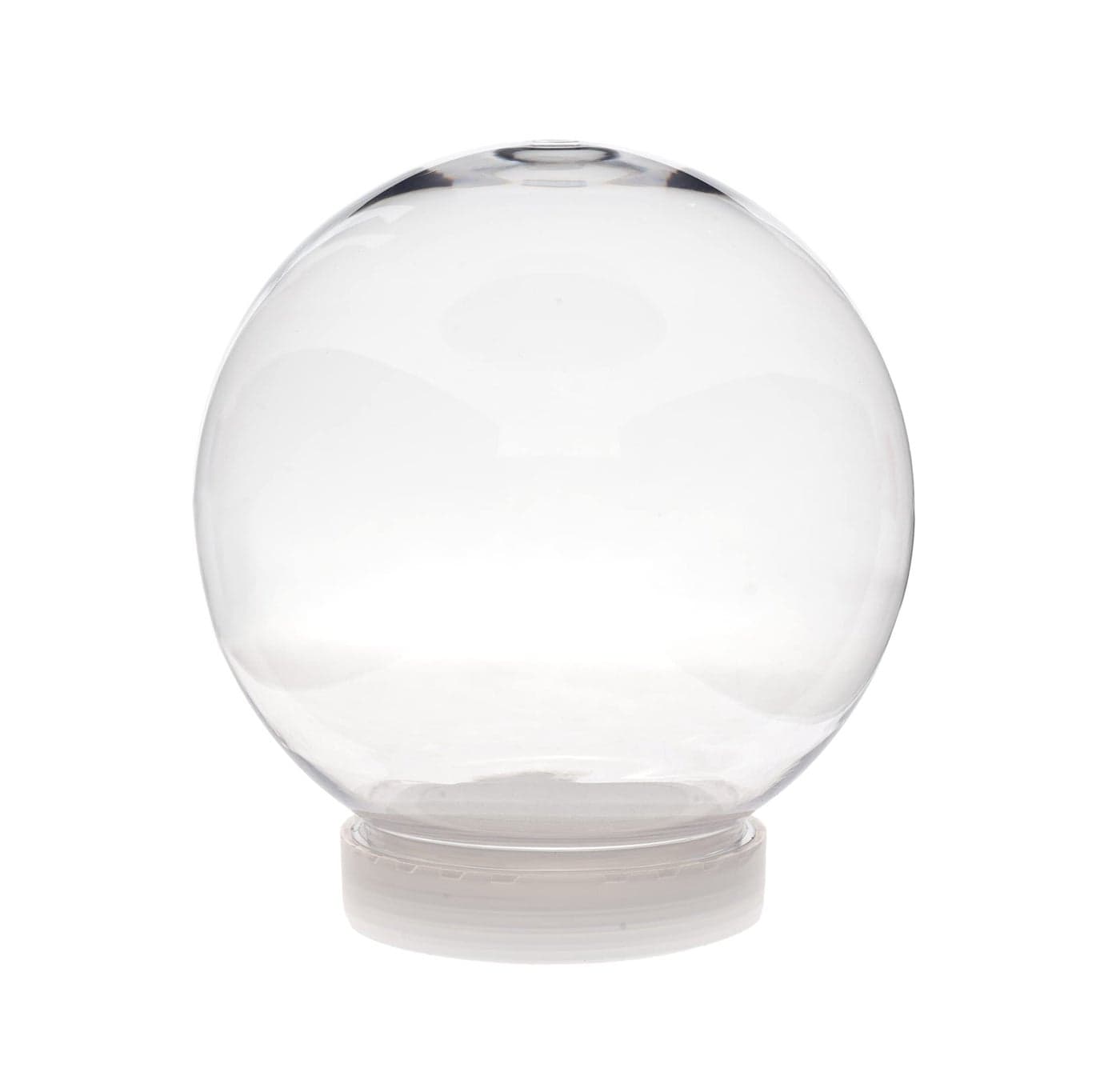 Creative Hobbies 5 Inch 130mm DIY Snow Globe Water Globe Clear Plastic with Screw Off Cap Perfect for DIY Crafts and Customization