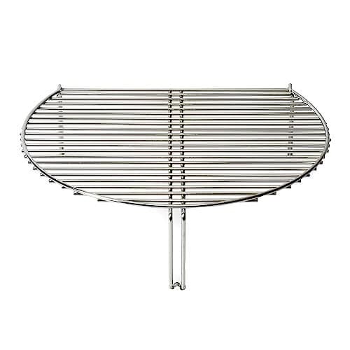 Kamado Joe Stainless Steel Grill Grate Expander to Expand Cooking Space and Indirect Cooking for Classic Joe 18-inch Charcoal Grill and Smokers, Model KJ-SCS