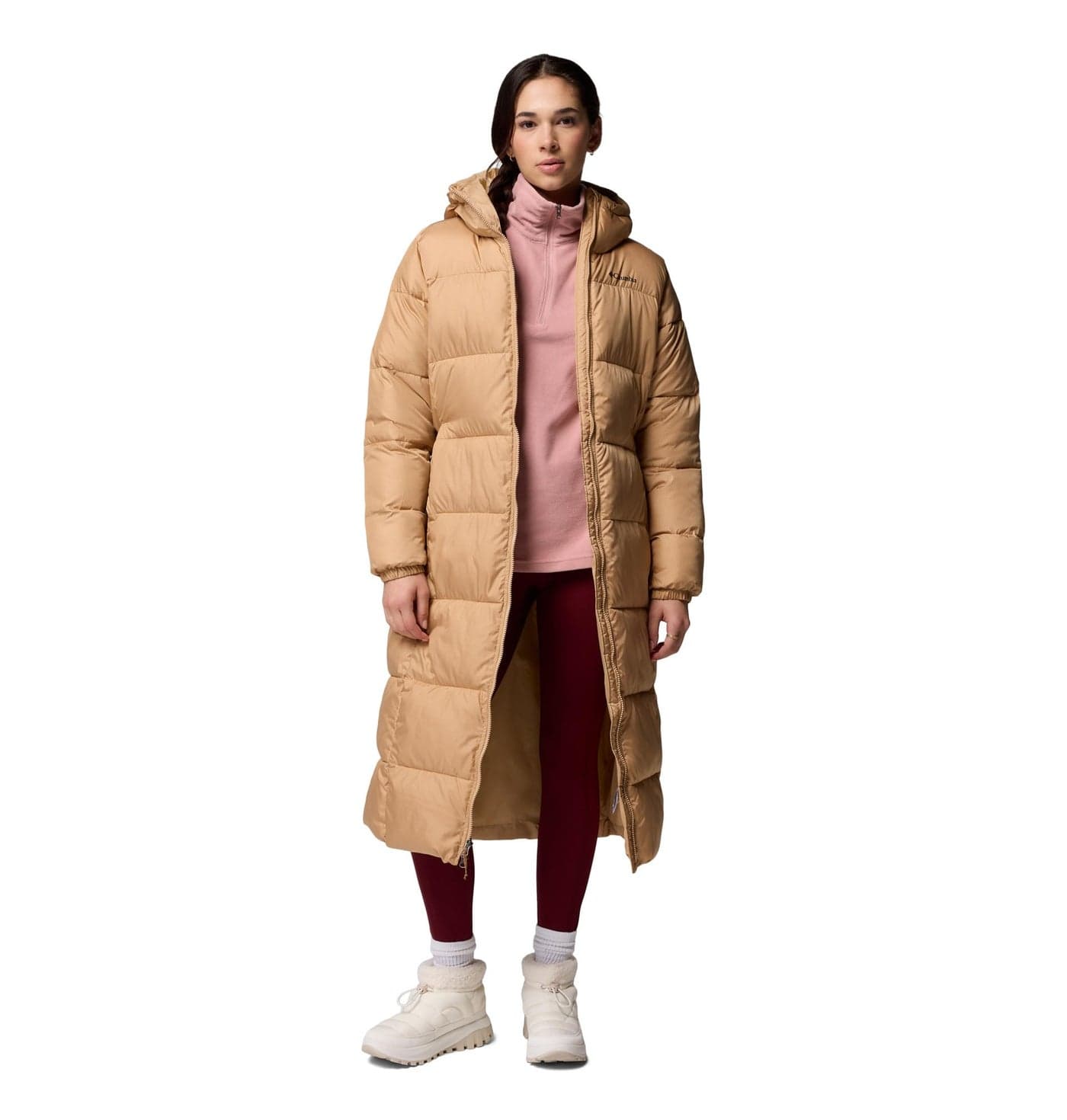 Columbia Womens Puffect II Long Jacket, Canoe, Large