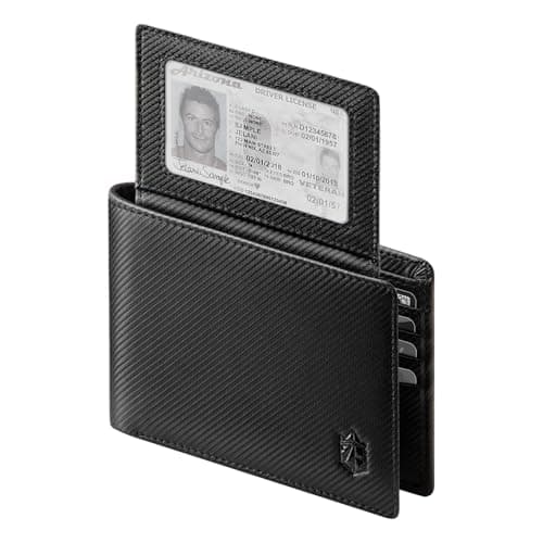 Zitahli Wallet for Men 12 Card Holder Slim Rfid Leather 2 ID Window Wallets With Gift Box Men's Accessories