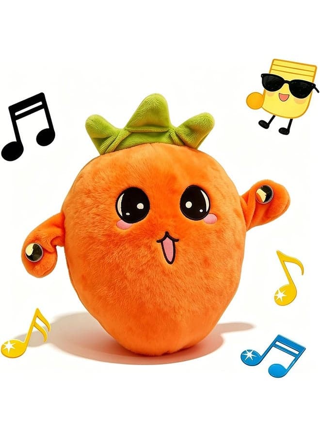 Baby Musical Sensory Toy,nteractive Musical Plush Toy with Sounds,Sensory Activity Learning Educational Kid Toy,Fun Christmas and Birthday Gifts Suitable for Multiplayer interaction (Orange Radish)