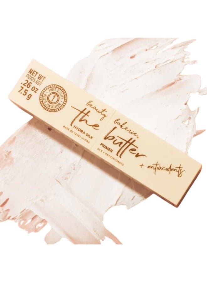 The Butter HydraSilk Face Primer with Antioxidants, Primer for Extended Wear Pore Minimizer for Face Makeup, Smooth Poreless Finish for Cosmetics, Ideal Base Before Make Up, 7.5g