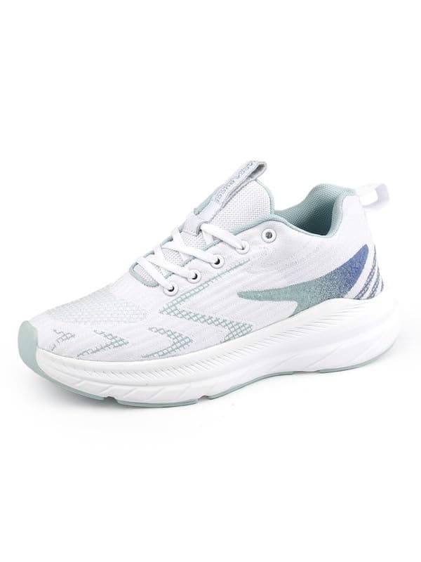 Bacca Bucci Endeavor Women's Running Shoes Ultra-Lightweight, Breathable, and Stylish Sports Footwear White and Green