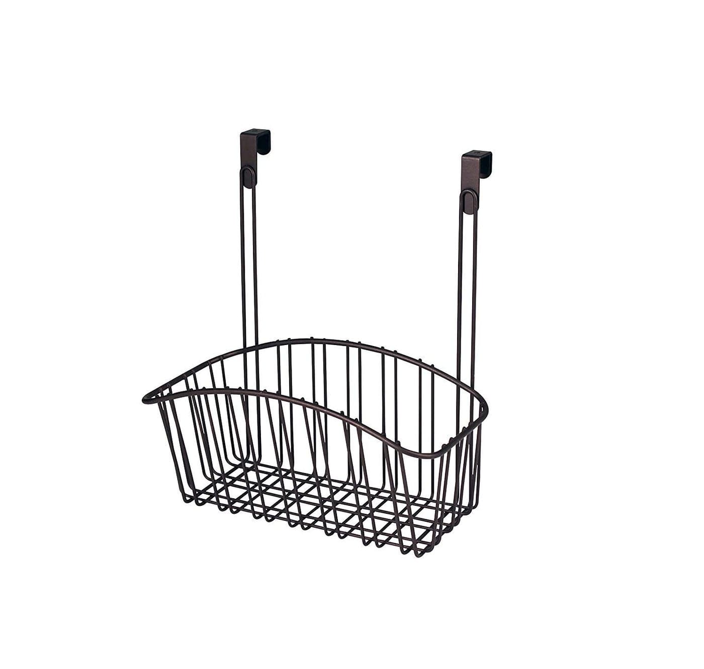 Spectrum Diversified Contempo Storage Basket Over the Cabinet Steel Wire Organization Under Sink Organizer for Kitchen Bathroom Medium