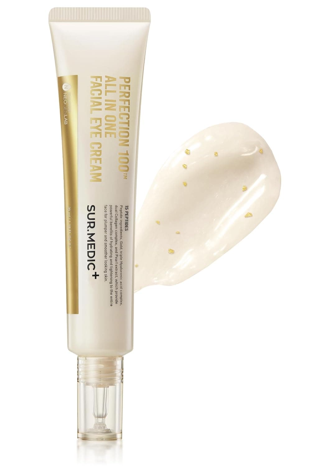 24K Gold Perfection All In One Cream for Face Eye with Hyaluronic Acid Panthenol and 24 Gold 118 oz