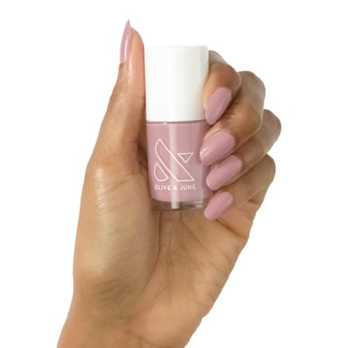 Olive June Long Lasting Nail Polish Plump GelLike Finish No Lamp Needed Lasts up to 10 days SalonQuality 15Free Vegan CrueltyFree ChipResistant World Lit Mauve