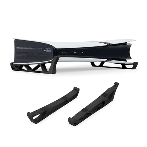 Glistco Skates - Horizontal Stand for PS5 Pro Compatible with Disc & Digital Edition (Black)
