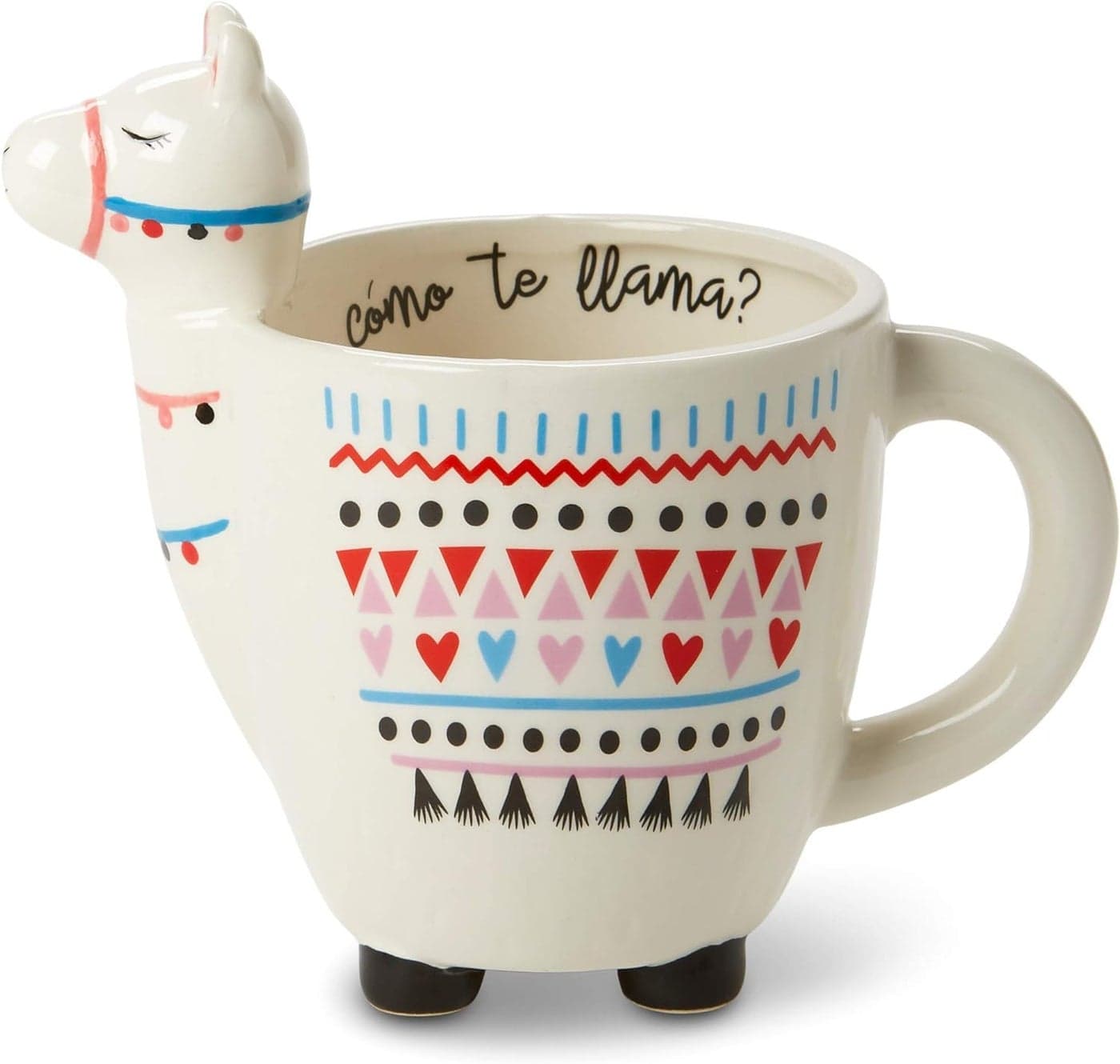 VOTUM AnimalShaped Llama Coffee Mug 186 fl oz Handmade Adorable Tea Cup with Printed Como Te Llama Writing Premium Ceramic Gifts for Women Men