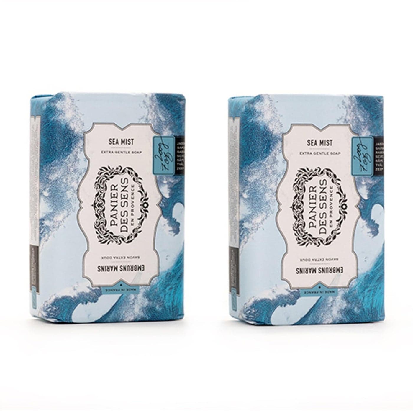 Panier des Sens Shea butter natural bar soap Sea Mist bath body soap bars Made in France 95 natural 2 bars 7oz200g each