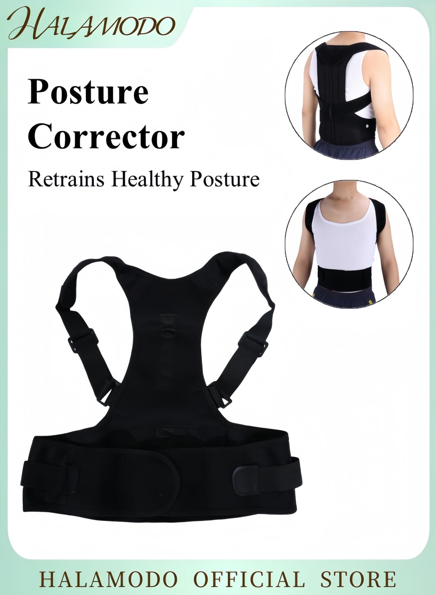Posture Corrector for Women and Men Adjustable Brace for Upper and Lower Back Pain Relief Fully Adjustable Lumbar and Shoulder Posture Support for Improving Posture and Providing Effective Back Pain Relief