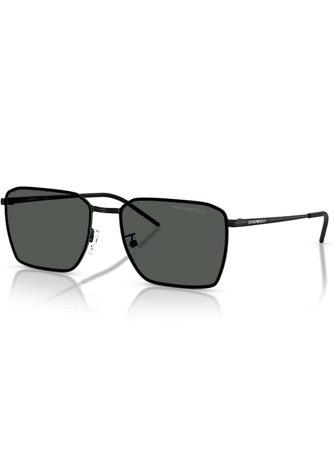Women EA 2172D 300187 Women's Full Rim Square Sunglasses - Lens Size: 60 mm