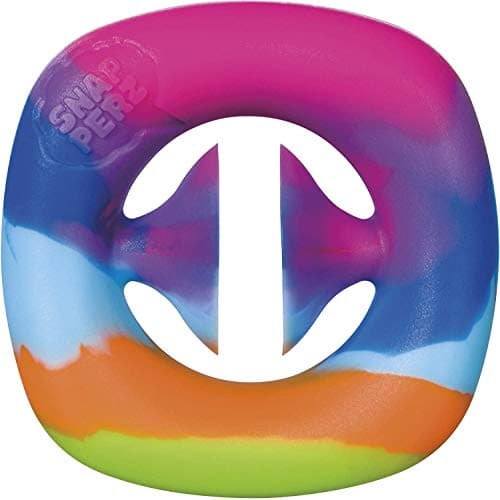 Toysmith Snapperz Rainbow Fidget Toy Squeeze Grab Snap Sensory Party Popper Noise Maker Stress Relief